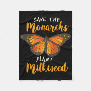 Cobertor De Velo Salve Os Monarcas Plantam Mais Borboleta Milkweed