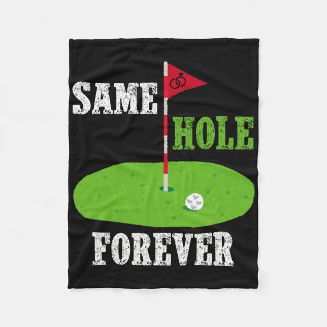 Cobertor De Velo Same Hole Forever Noivo Despedida de Solteiro Golf (Frente)