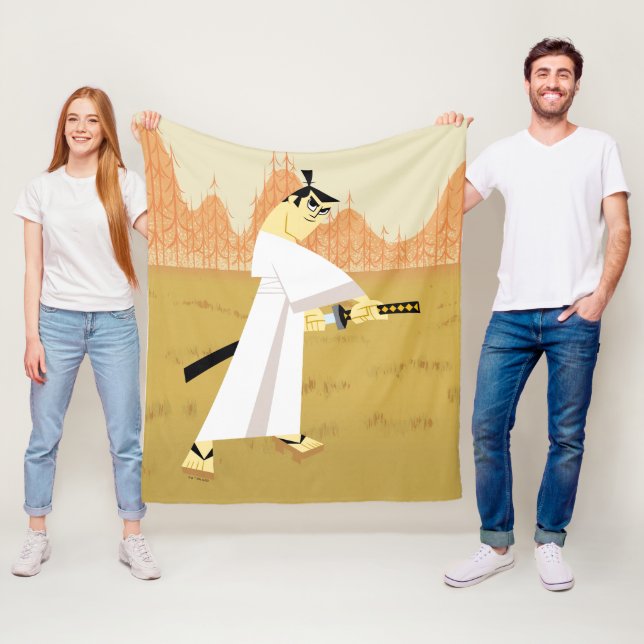 Cobertor De Velo Samurai Jack Drawing Sword (In Situ)