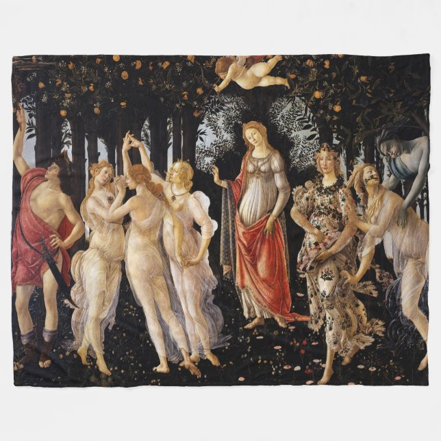 Cobertor De Velo Sandro Botticelli - La Primavera (Frente (Horizontal))