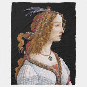Cobertor De Velo Sandro Botticelli - Retrato de Simonetta Vespucci