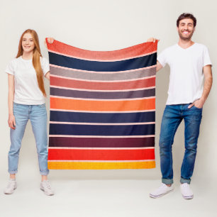 Cobertor De Velo Sangria listrado