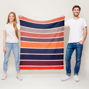 Cobertor De Velo Sangria Striped