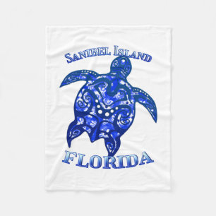 Cobertor De Velo Sanibel Florida Vacation - Tartaruga Tribal
