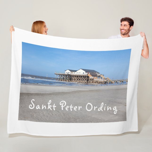 Cobertor De Velo Sankt Peter Ording House sobre fotos com texto (In Situ)