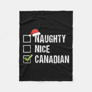 Cobertor De Velo Santa Hat canadense canadense de Natal G