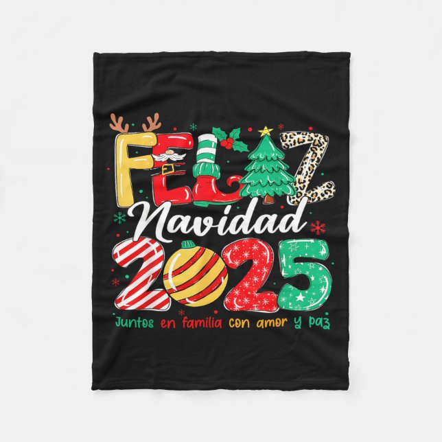 Cobertor De Velo Santa Hat Family Christmas Matching Funny Feliz Na (Frente)