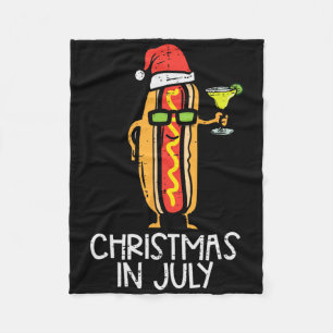 Cobertor De Velo Santa Hotdog Natal Em Julho Verão Xmas Comida Lo