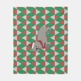 Cobertor De Velo Santa PawsHoliday Diamonds Dog