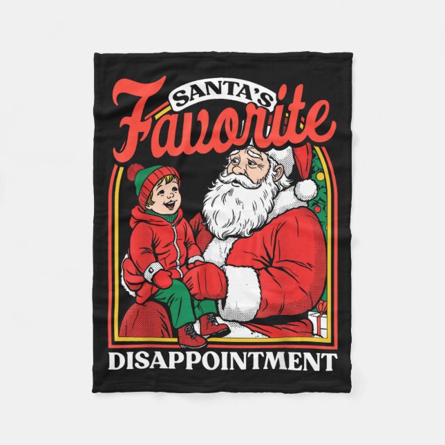 Cobertor De Velo Santas Favorite Disapintment Funny Sarcastic Chris (Frente)