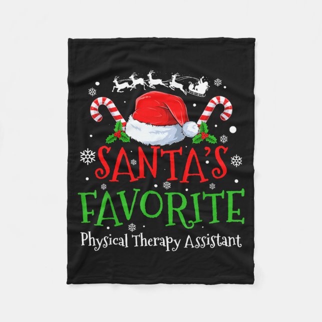 Cobertor De Velo Santa's Favorite Physical Therapy Istant Christmas (Frente)