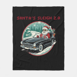 Cobertor De Velo Santa's Sleigh 2.0 Fleece Blanket