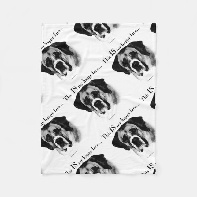 Cobertor De Velo Santo Bernard Happy Face (Frente)