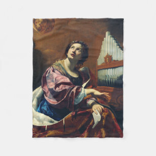 Cobertor De Velo Santo Cecilia por Simon Vouet