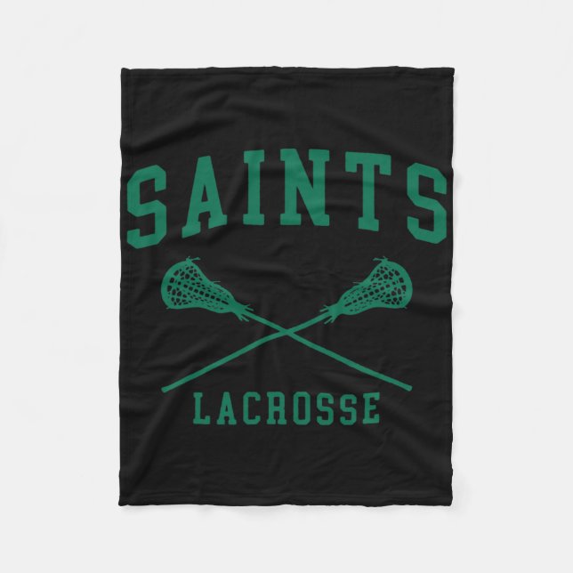 Cobertor De Velo Santos do Siena College Lacrosse Throwback Retro C (Frente)
