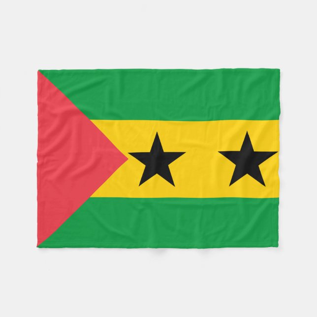 Cobertor De Velo Sao Tome and Principe Flag (Frente (Horizontal))