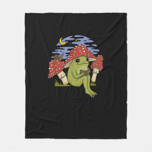 Cobertor De Velo Sapo com Chapéu de Cogumelo - Cottagecore Goblinco