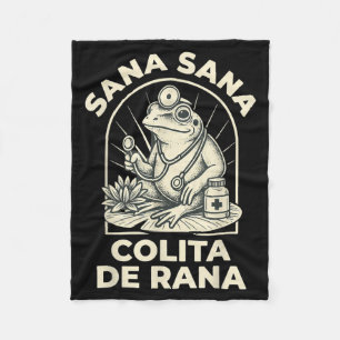 Cobertor De Velo Sapo Engraçado Sana Sana Colita De Rana Mexicano F