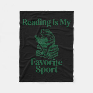 Cobertor De Velo Sapo lendo livro divertido homens mulheres criança