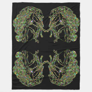 Cobertor De Velo Sapo Super Tamanho Neon