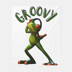 Cobertor De Velo Sapo Verde Groovy