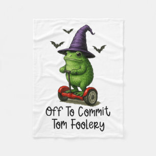 Cobertor De Velo Sapo Whimsical Para Cometer O Tom Foolery Para