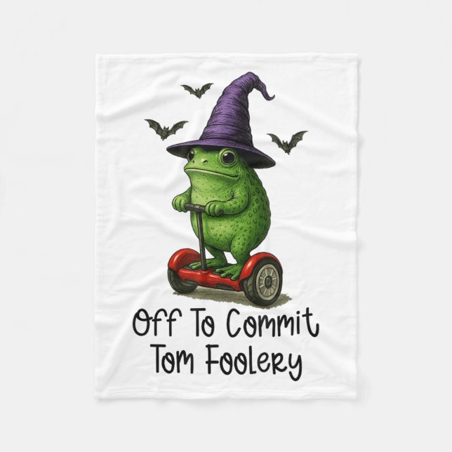 Cobertor De Velo Sapo Whimsical Para Cometer O Tom Foolery Para (Frente)