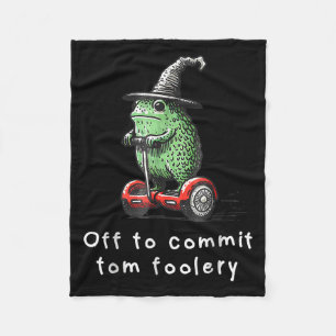 Cobertor De Velo Sapo Whimsical Para Cometer O Tom Foolery Para