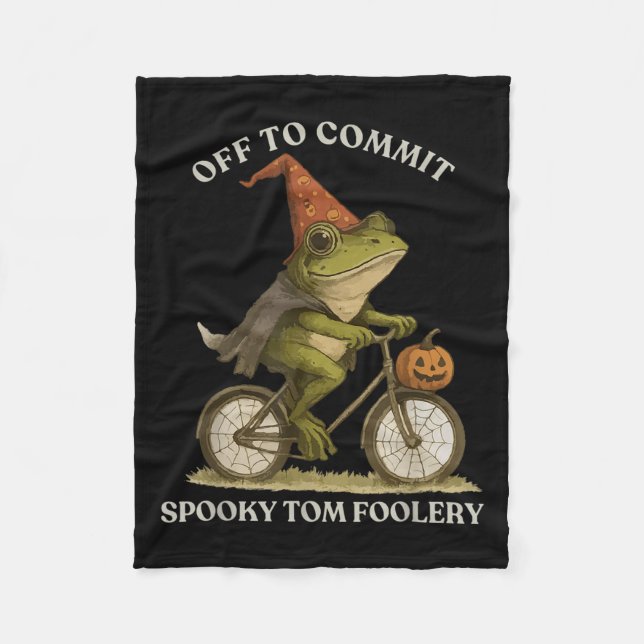 Cobertor De Velo Sapo Whimsical Para Cometer O Tom Foolery Para (Frente)