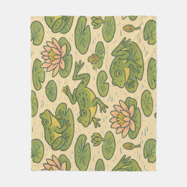 Cobertor De Velo Sapos de sapo e Lili (Frente)