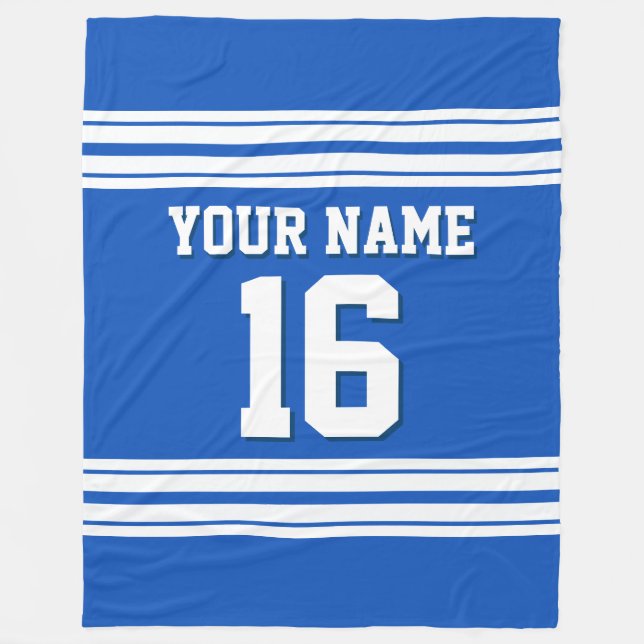 Cobertor De Velo Sapphire Blue Sports Jersey (Frente)