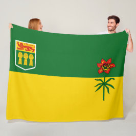 Cobertor De Velo Saskatchewan Flag