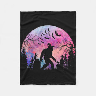 Cobertor De Velo Sasquatch De Halloween Assustador No Cemitério Spo