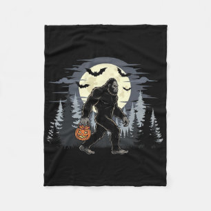 Cobertor De Velo Sasquatch Do Pé Grande Halloween Na Floresta Jack-