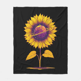 Cobertor De Velo Saturno girassol-preto