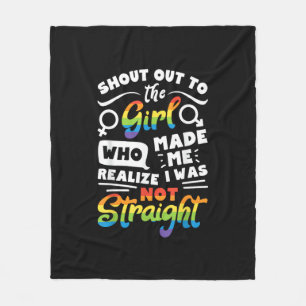 Cobertor De Velo Saudação à Garota Orgulho Lésbico LGBT Camiseta G