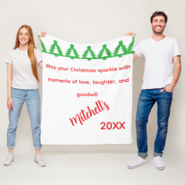 Cobertor De Velo Saudações de Natal