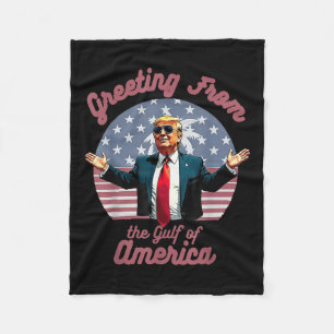 Cobertor De Velo Saudações Do Golfo Da América Americana Trump Patr