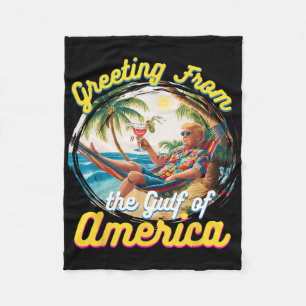 Cobertor De Velo Saudações Do Golfo Da América Americana Trump Patr