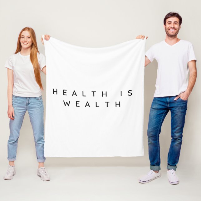 Cobertor De Velo Saúde é Riqueza (In Situ)
