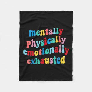 Cobertor De Velo Saúde Mental Física Emocionalmente Esgotada