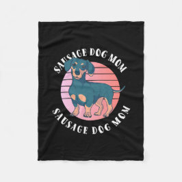 Cobertor De Velo Sausage Dog Mãe