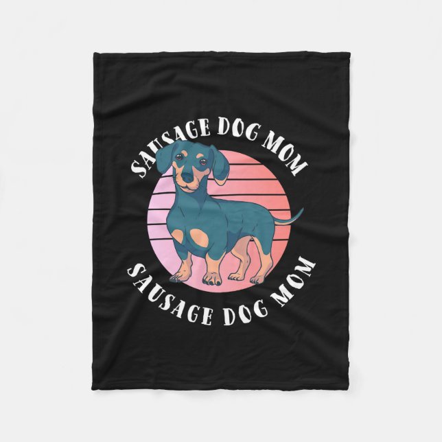 Cobertor De Velo Sausage Dog Mãe (Frente)