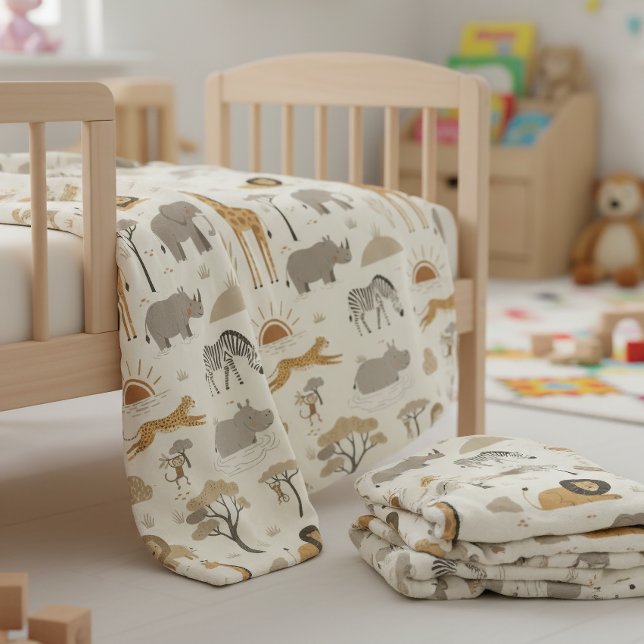 Cobertor De Velo Savanna Sunrise Safari Pattern ID1259 (Criador carregado)