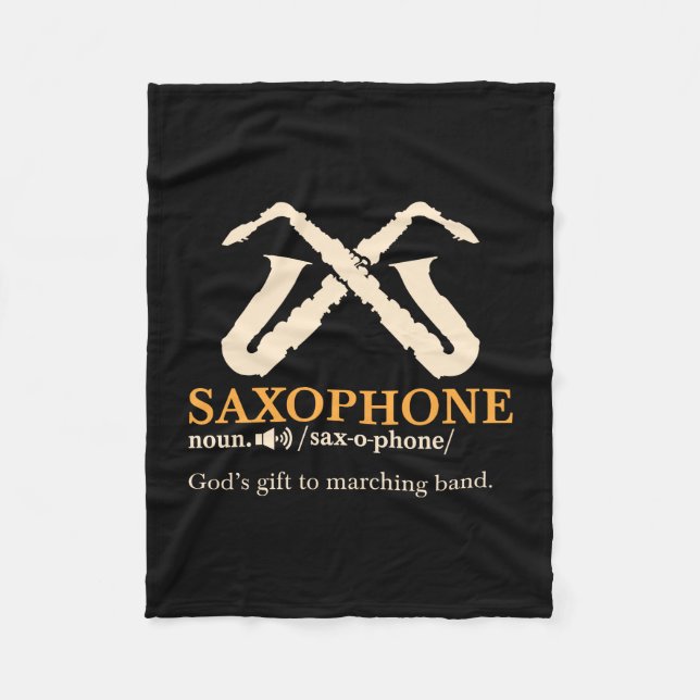 Cobertor De Velo Saxofone - Definição Saxofônica (Frente)
