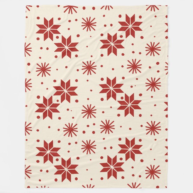 Cobertor De Velo Scandi Starburst Snowflake (Frente)