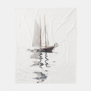 Cobertor De Velo Schooner com duas pernas, com Dory, por Winslow Ho