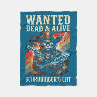 Cobertor De Velo Schrodingers Cat Wanted Dead And Alive Quantum Phy