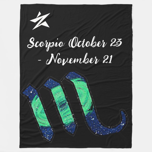 Cobertor De Velo Scorpio Throw Blanket (Frente)