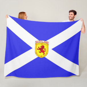 Cobertor De Velo Scotland, leão desenfreado, bandeira antiga de